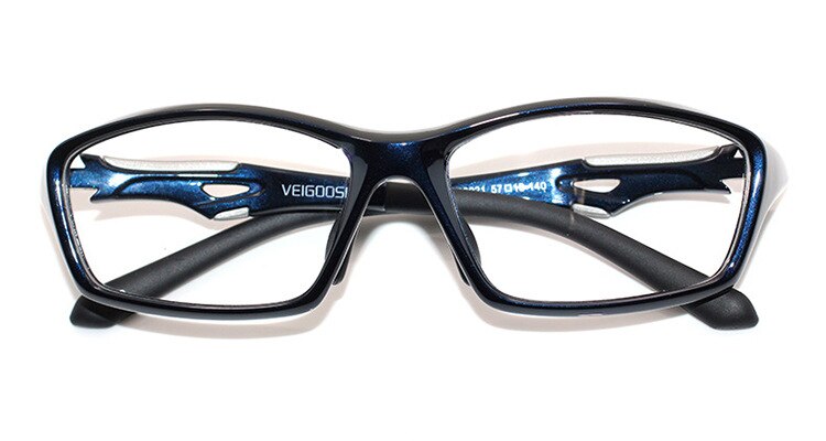 Zerosun TR90 Sport Bril Mannen Vrouwen Brillen Frames Voor Man Basketbal Voetbal Recept Bijziendheid Dioptrie Optische Graduate: dark blue