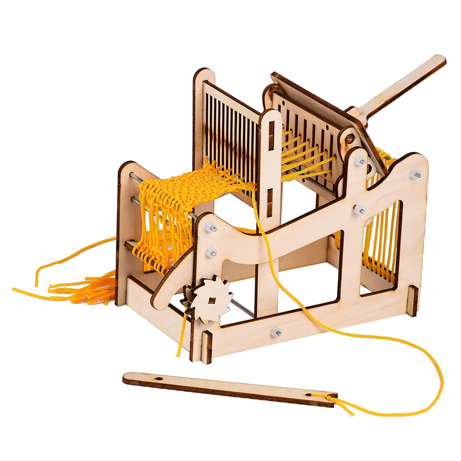 Wooden DIY Hand-Knitting Weaving Machine Develops Creativity for Beginners
