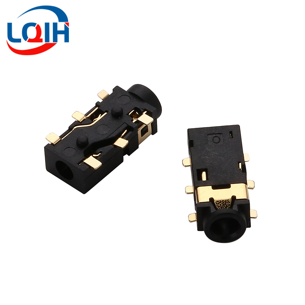 10 Uds 2,5 3,5 MM conector para auriculares Audio Video hembra conector estéreo de doble canal conector estéreo montaje en Panel de soldadura PJ-210B PJ-392: Gris oscuro