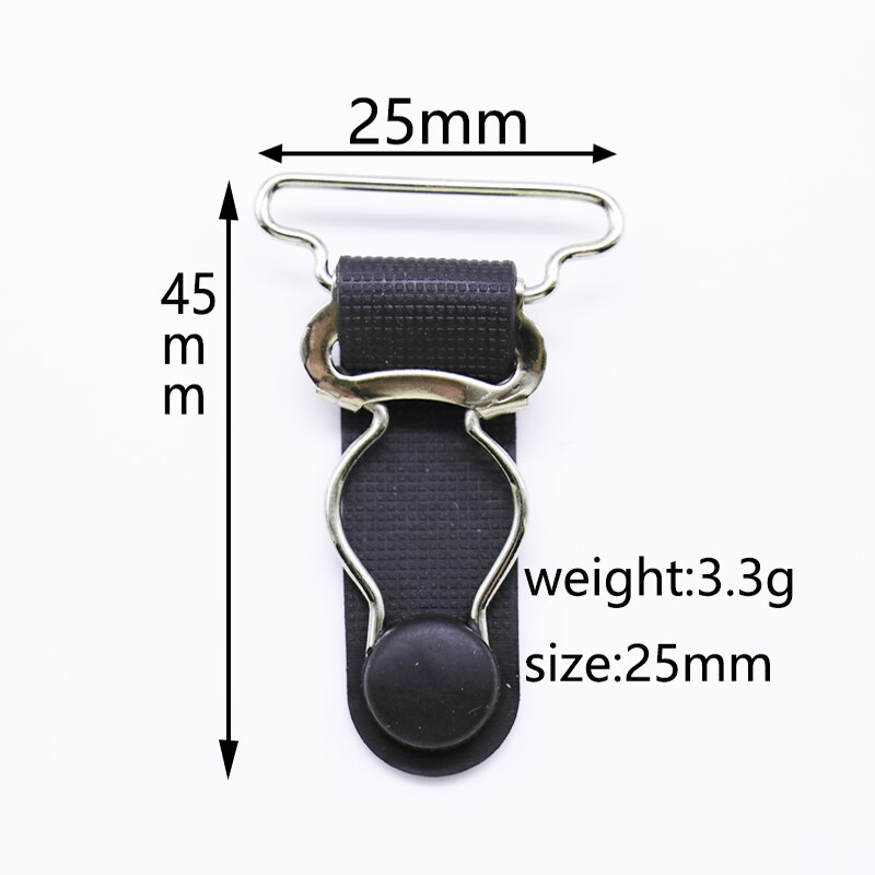 10PCS Womens Leg Garter Straps Thigh High Stockings Suspender Belt Metal Clips Leg Harness Garter Belt Clips Accessories