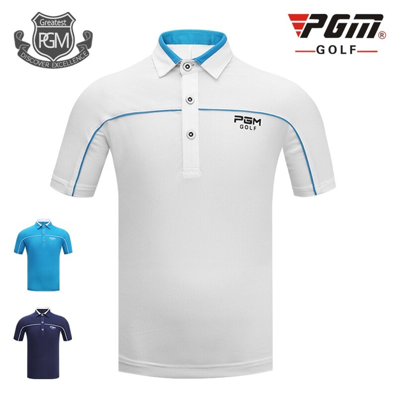 Children Pgm Short Sleeve Golf Training T Shirts Boys Teenager Solf Fabric Sports T-Shirt Breathable Stretch Golf Tops D0744