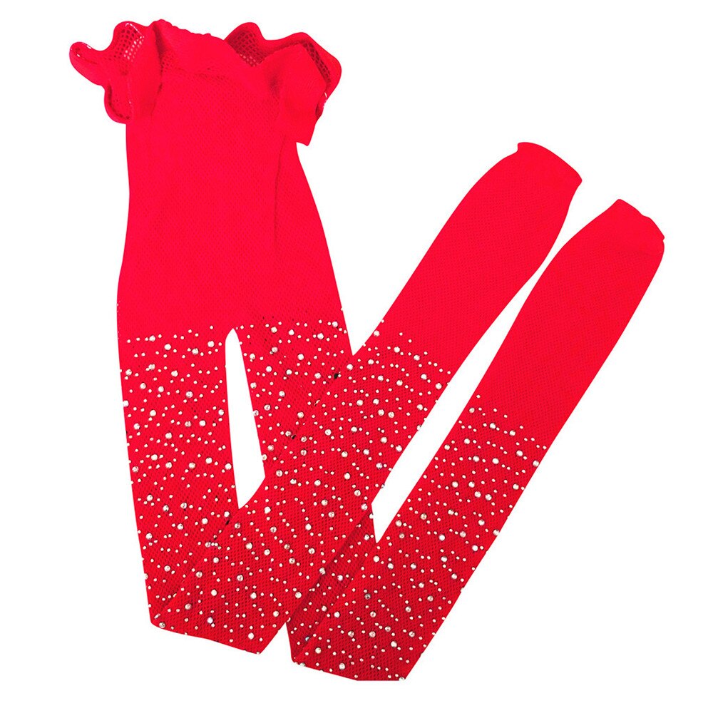 Kids Children Girls Crystal Rhinestone Mesh Fishnet Stocking Pantyhose Flash Tights Lightning Silk Stockings: RD