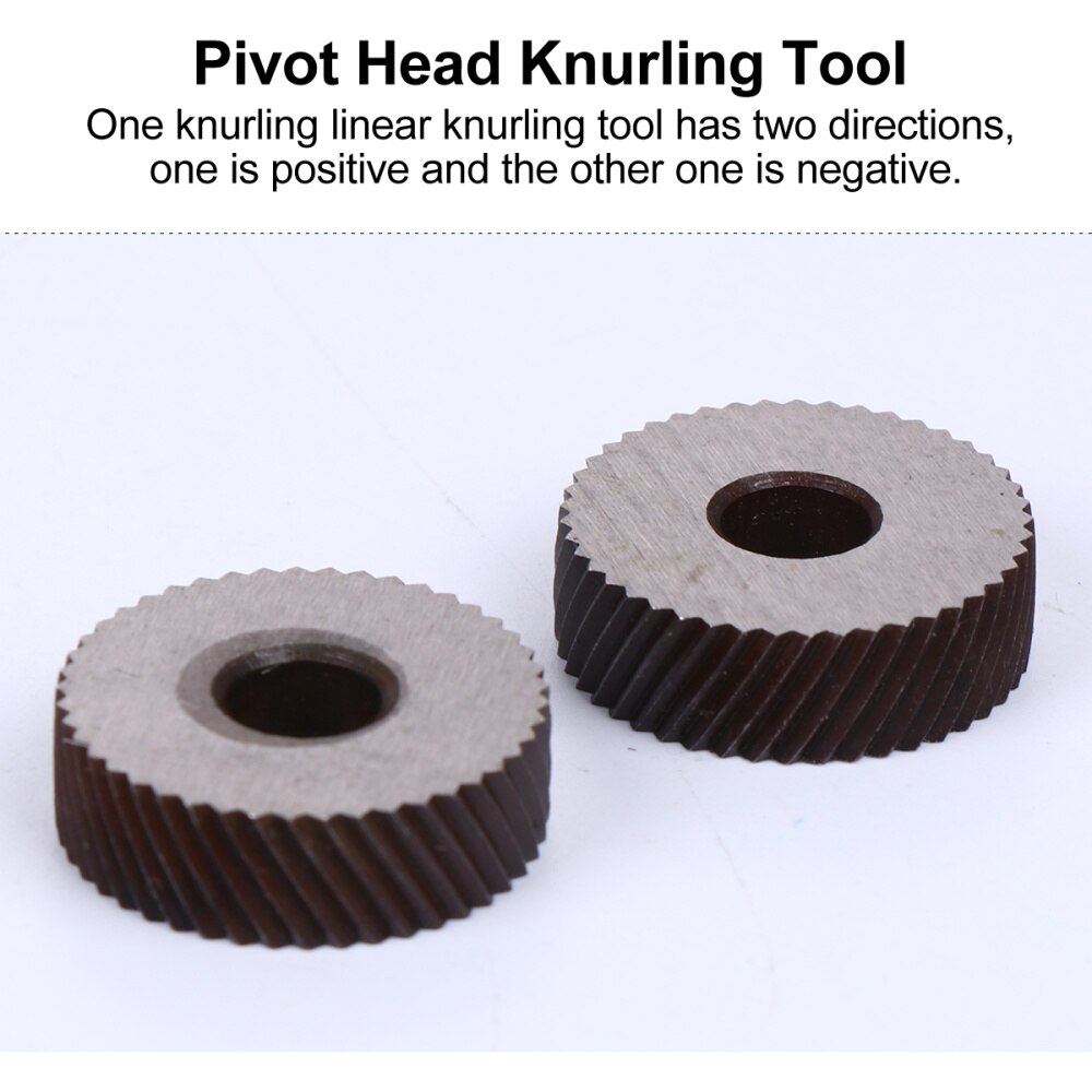 Dual Wheel Knurling Tool Diagonal Wheel Linear Pitch Knurl Set Machine Tools (Only Net Grain Knurling Wheel)