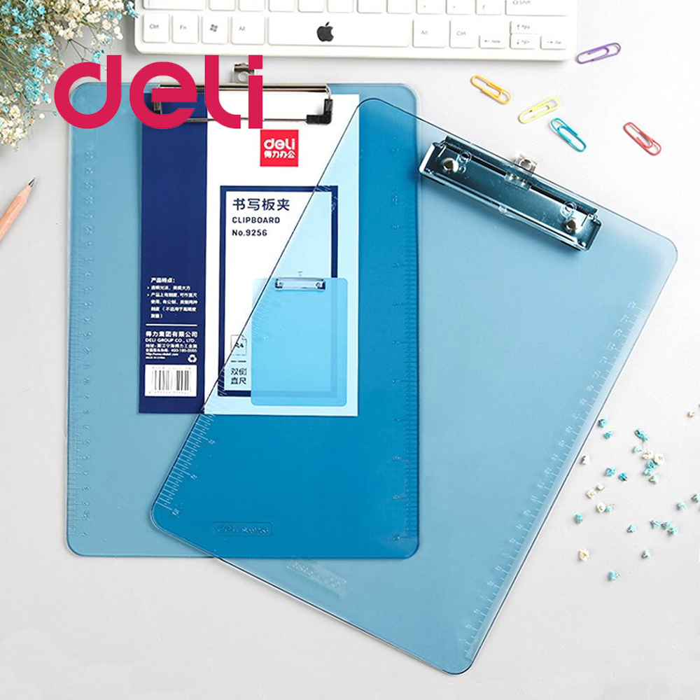 Delikatessen 1Stck Bord Clip A4 Ordner Pad Menü Papier Clip Werkstatt Büro Schreibwaren 9256 transparent bord Clips Farbe Zufällig