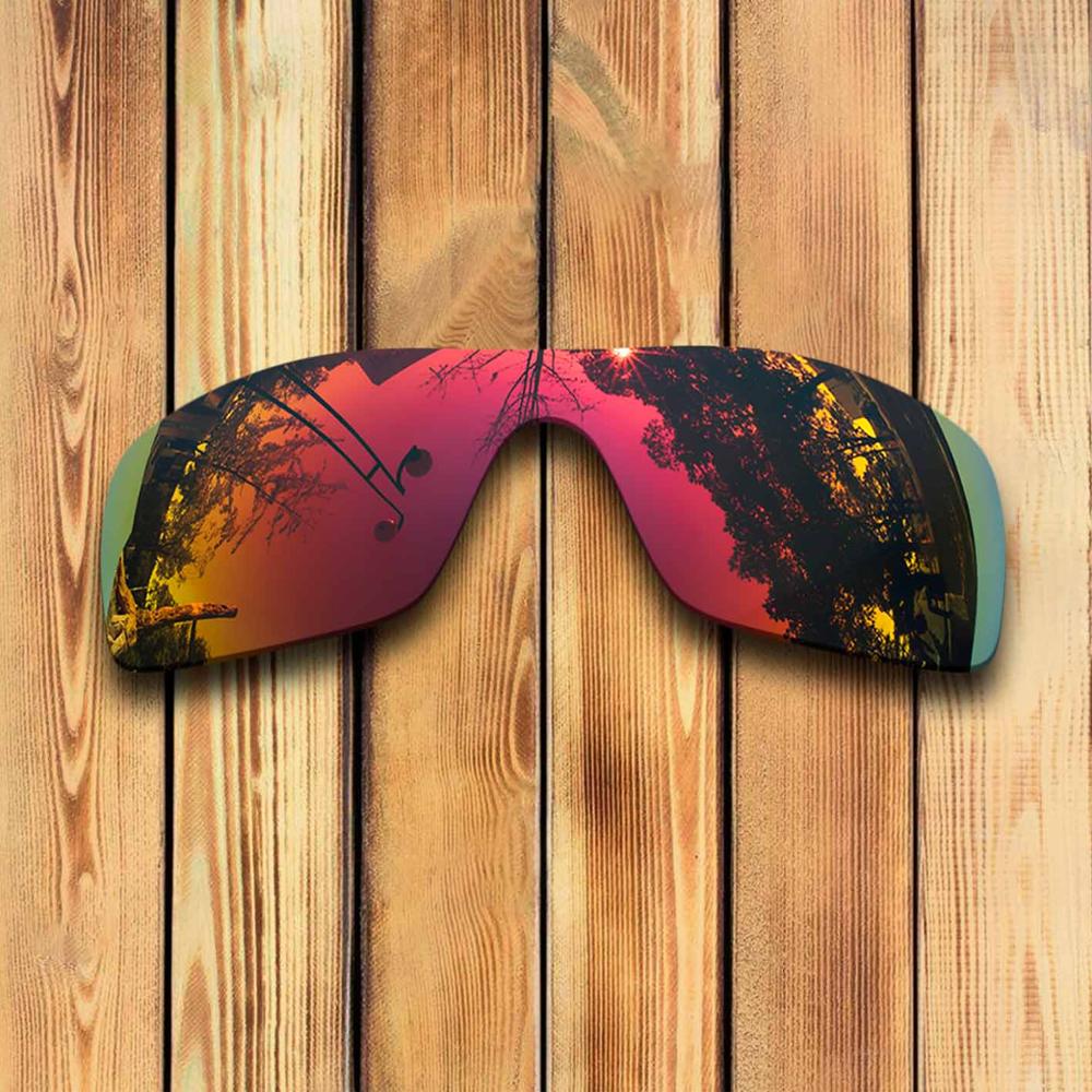 100% Precisely Cut Polarized Replacement Lenses for Oakley Oil Rig Sunglass - Many Colors: Magenta Red Mirrored