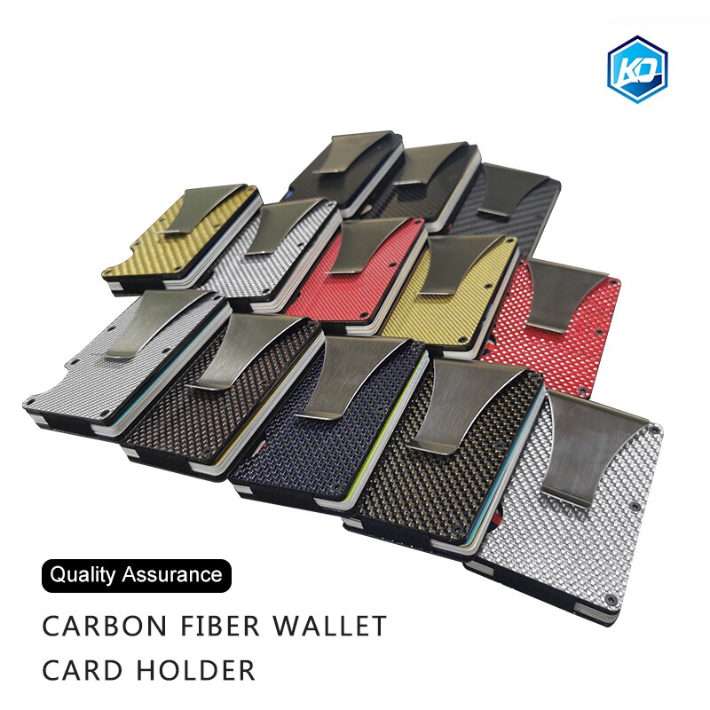 Carbon fiber wallet, metal wallet, wallet, bank card holder, carbon fiber RFID card holder