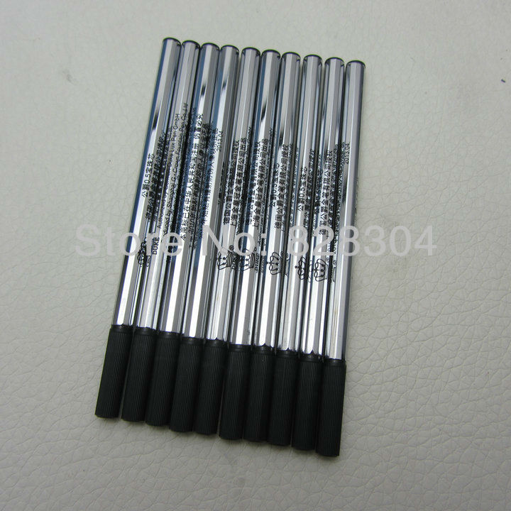 10 pcs duke ROLLER BALL PEN REFILLS Black INK