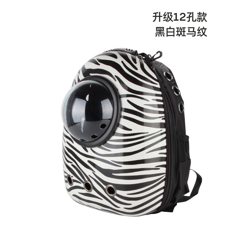 Cat Bag Pet Bag Cat Backpack Out Bag Transparent Space Capsule Suitcase Carrying Backpack Dog Bag Pet Backpack: Navy Blue
