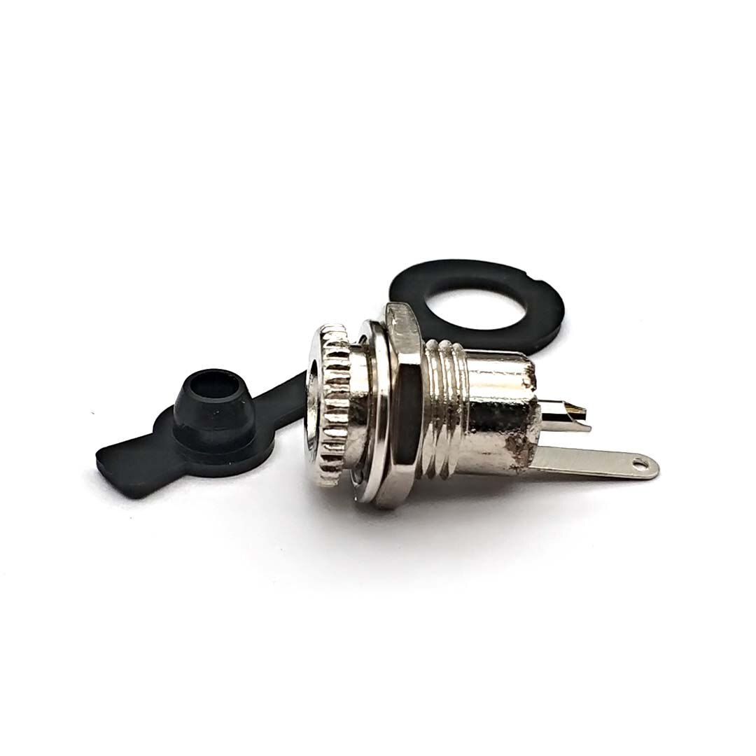 5.5 Mm X 2.1 Mm/5.5X2.5 Dc Power Jack Socket Female Panel Mount Connector Metalen Panel Mount interface Plug Draad Terminals