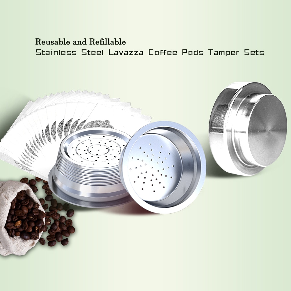 Reusable Lavazza A Modo Mio Refillable Coffee Capsule Pod Stainless Steel Espresso Coffee Filters And Tamper LAVAZZA