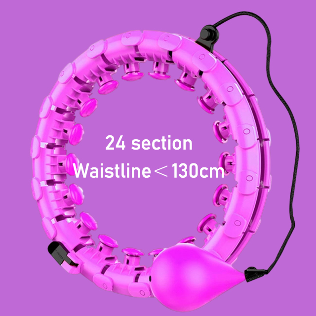 Specail-Cn Verstelbare Taille Training Ring Buik Trainer Abdominale Gewicht Sport Hoepel Yoga Thuis Fitness Smart Sport Hoops: purple