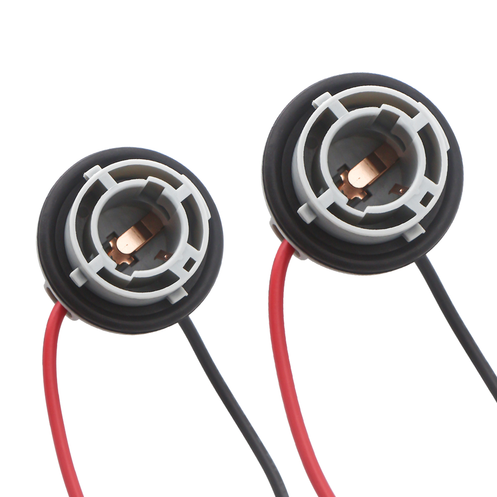 2 uds casquillo de bombilla BA15S portalámparas P21W adaptador Base conector luces de coche piezas de Base BAU15S 1156 382 accesorios de coche