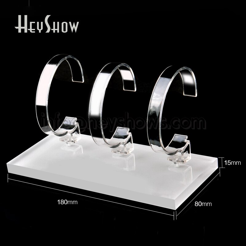 3 in 1 universel gennemsigtig apple watch display stand akryl smart watch holder klar iwatch show base til detailbutik