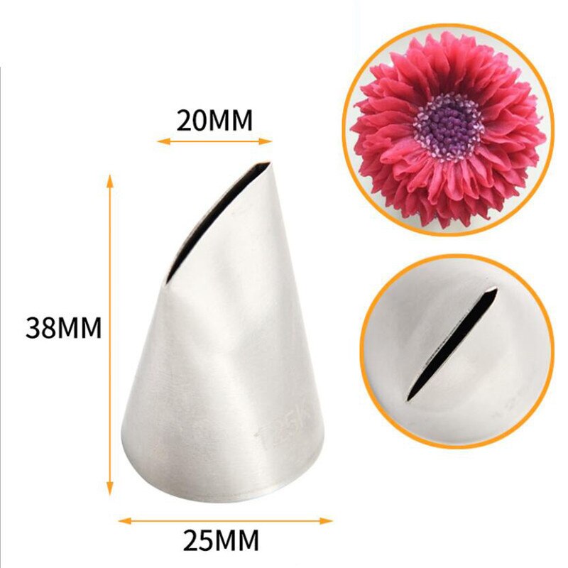 #124K #125K #126K 3Pcs Rose Petal Pastry Nozzles Rvs Sproeier Set Diy icing Piping Tips Cupcake Cake Decorating Gereedschap