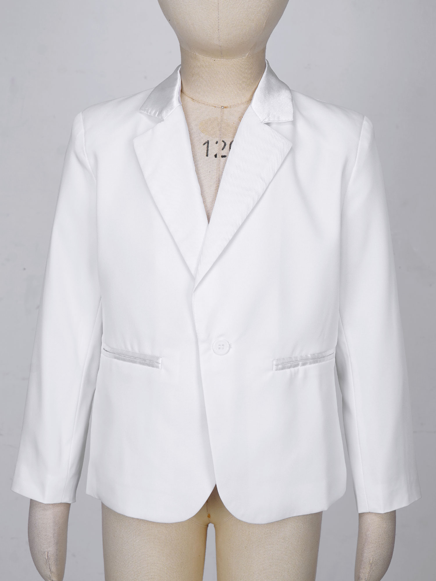Traje de caballero para adolescentes, Blazer Formal de manga larga con solapa, ropa de abrigo para actuación en escenario de noche, boda, de cumpleaños, graduación