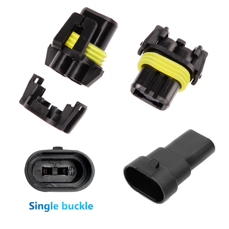 YUNPICAR-conector de arnés de cableado para faro delantero de coche, HB3, macho y hembra, paquete de 5