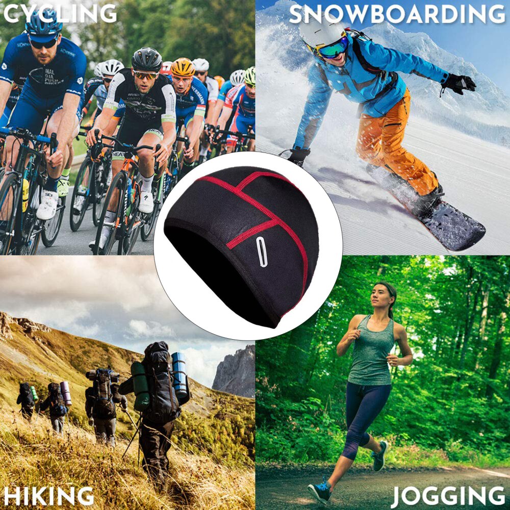 Gorro térmico para ciclismo para hombre y mujer, gorro de invierno a prueba de viento para esquí, correr, esquiar, montar en moto, Mtb, 1 unidad