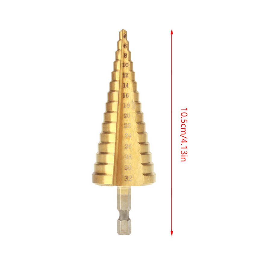 Hss stegplätering borr bit steg borr fler hål steg upp bit steg borr bit steg borr set steg borr för skärning