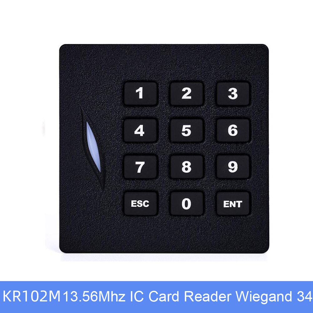 KR102E Rfid Tastatur Kartenleser Zugriff Kontrolle Karte Leser Wasserdicht 125Khz 13,56 Mhz Leser wiegand 26/34: KR102M 13.56Mhz