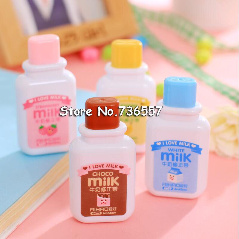 1 X Cute Milk Correction Tape Material Escolar Kawaii Stationery Office School Supplies Papelaria 6m