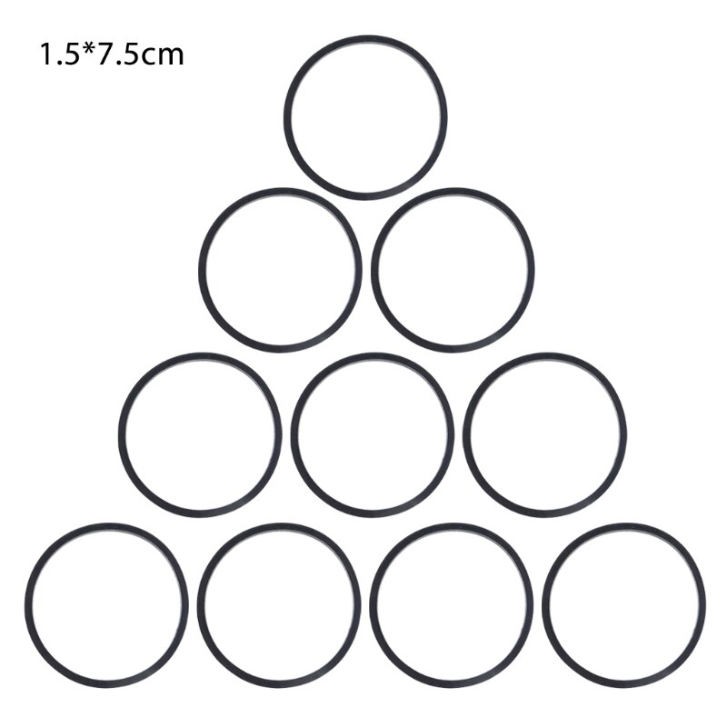 Napęd płaskie pasy gumowa kaseta magnetofonowa DVD gramofon pasek pasek kaseta magnetofonowa wymiana 1.5mm 10 sztuk: I