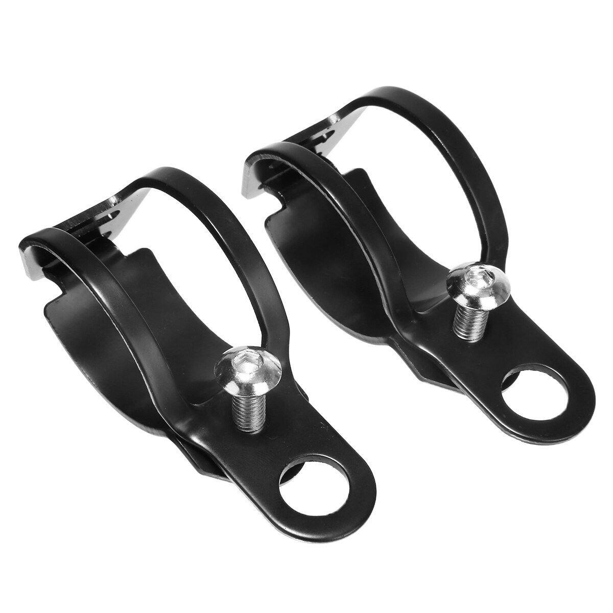 Clignotant noir pour Moto, support réglable, support clignotant 33-43mm, pince de montage pour fourche, 2 pièces