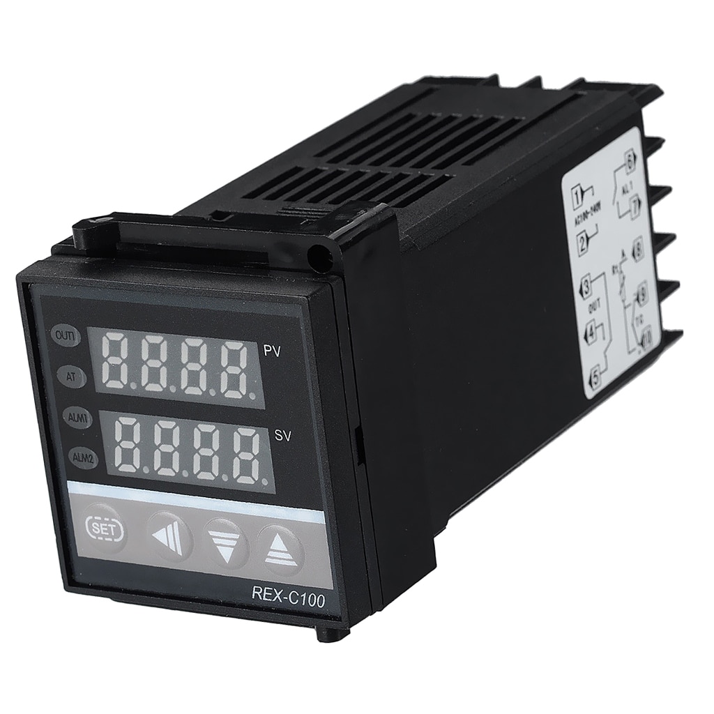 F/C PID Temperature Controller, Dual Display Digital Programmable Temperature Control REX-C100