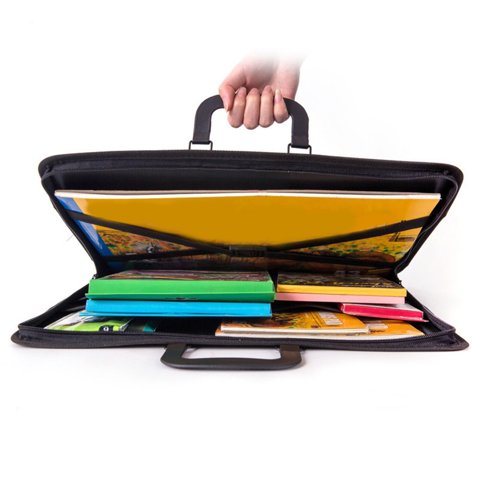 Art Work Picture Painting Folder Bag Water Proof Portfolio Black A3