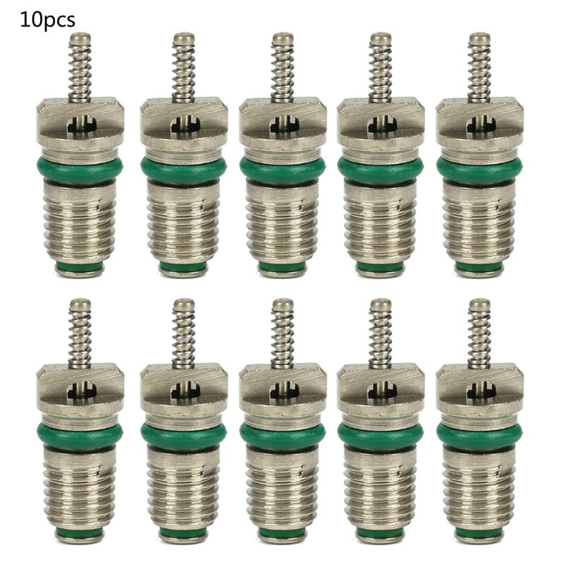 10Pcs AC R134A Valve Core Automotive Car Air Conditioning Cores Needles Repair