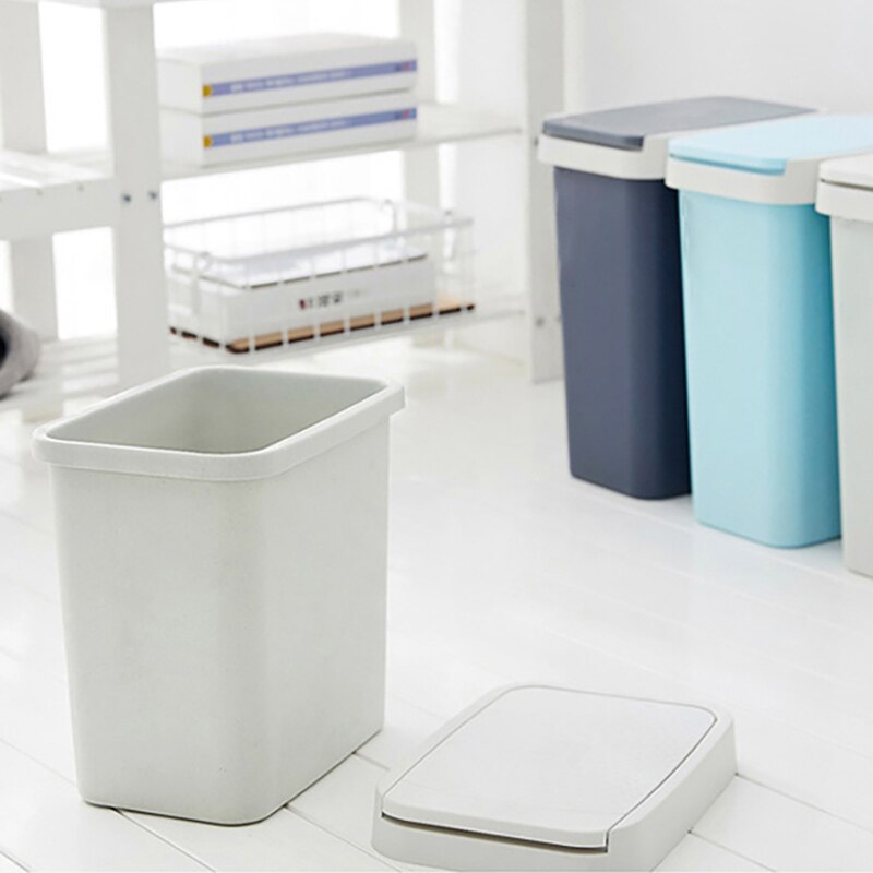 Flip Trash Can Dustbin With Lid, Pressing Type Rub... – Grandado