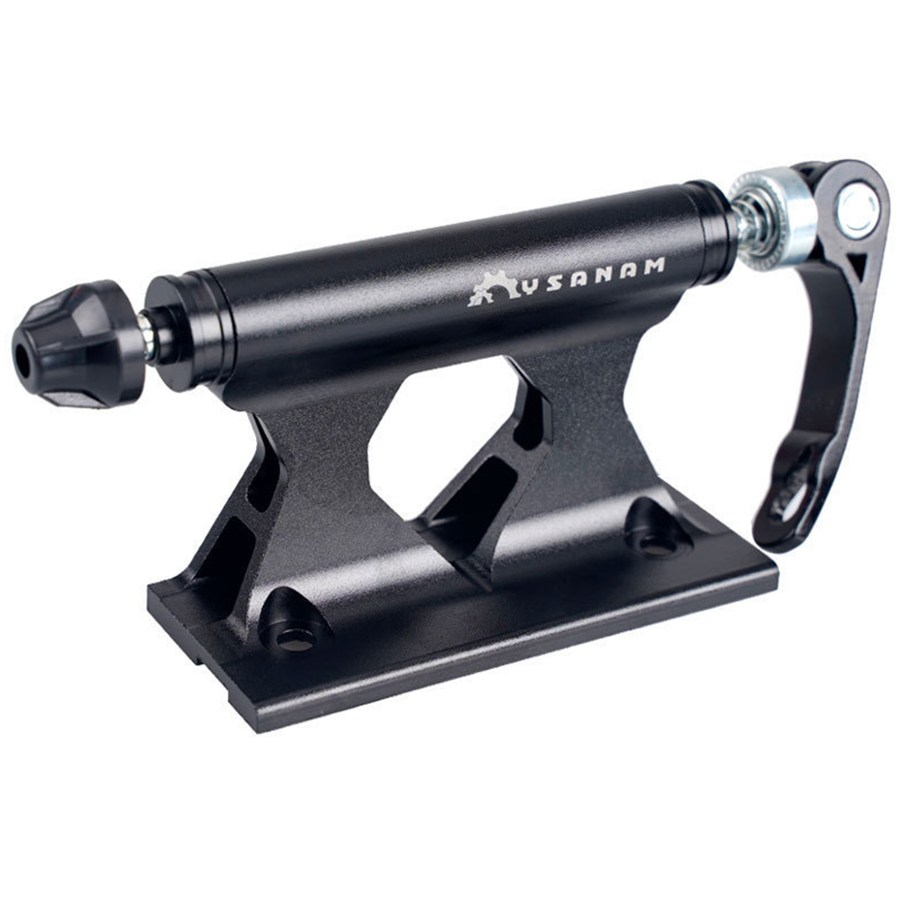 MTB Mountain Bicycle Front Fork Block Mount Rack Quick Release Carrier Fixing Clip Clamp Car Riding Storage Transportation Rack: black