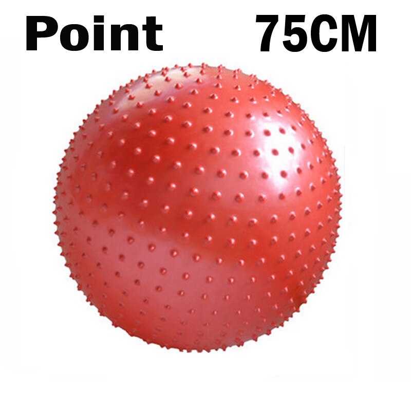 ITSTYLE Sports Yoga Ball Point Fitness Gym Balance Ball Fitball Exercise Pilates Workout Barbed Massage Ball 55cm 65cm 75cm 85cm: 75CM Red