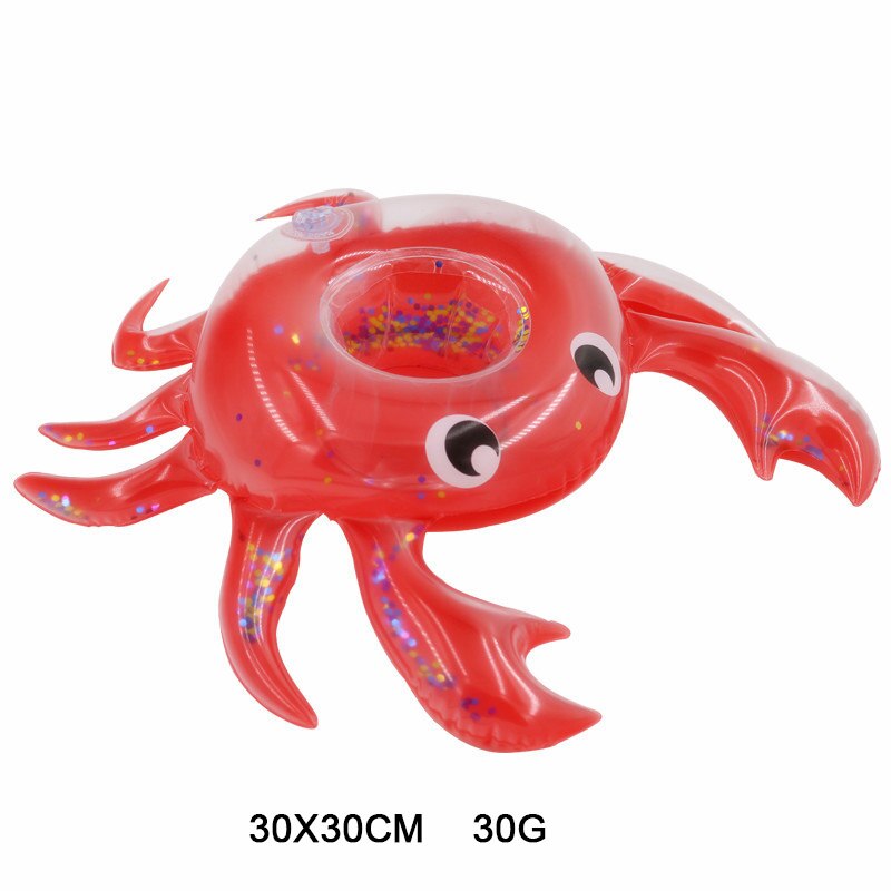 5PCS Unicorn/Crab inflatable drink floats inflatable cup holder,swimming pool toys for festival party floating summer water park