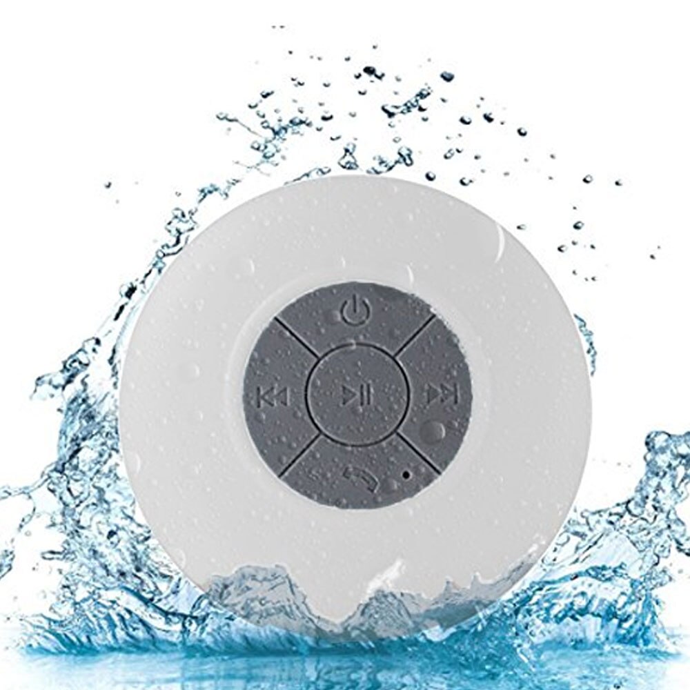 Draagbare Mini Waterdichte Bluetooth Wireless Speaker Mooie Badkamer Handsfree Speaker Wifi Zwembad Party Speaker Gereedschap: White