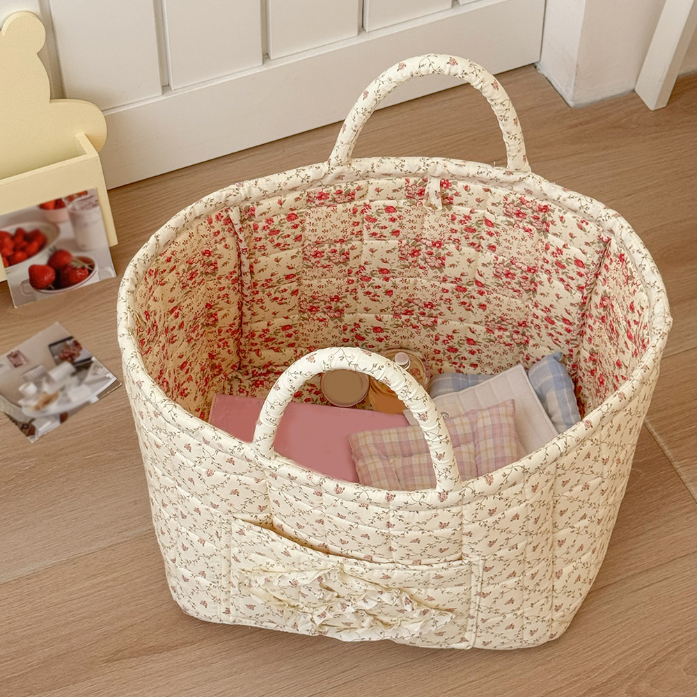 Bloemenwasmand Draagbare opvouwbare opbergtas met grote capaciteit en handvatten Wasmand voor kleding en diversen