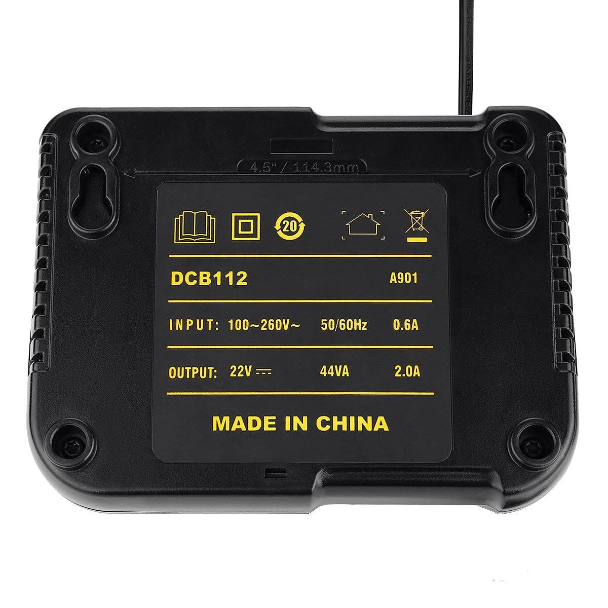 110V-220V AD/DC adaptador de 12V cargador de energía para Dewalt 12V 14,4 V 20V batería de 60V DCB105 DCB015 DCB105 DCB118 DCB101 nos enchufe de la UE