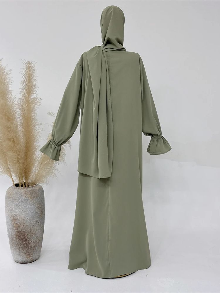 Ramadan muslimsk blygsam klädsel bönekläder för kvinnor eid abaya dubai kalkon islam kaftan mantel femme muslimska vestidos