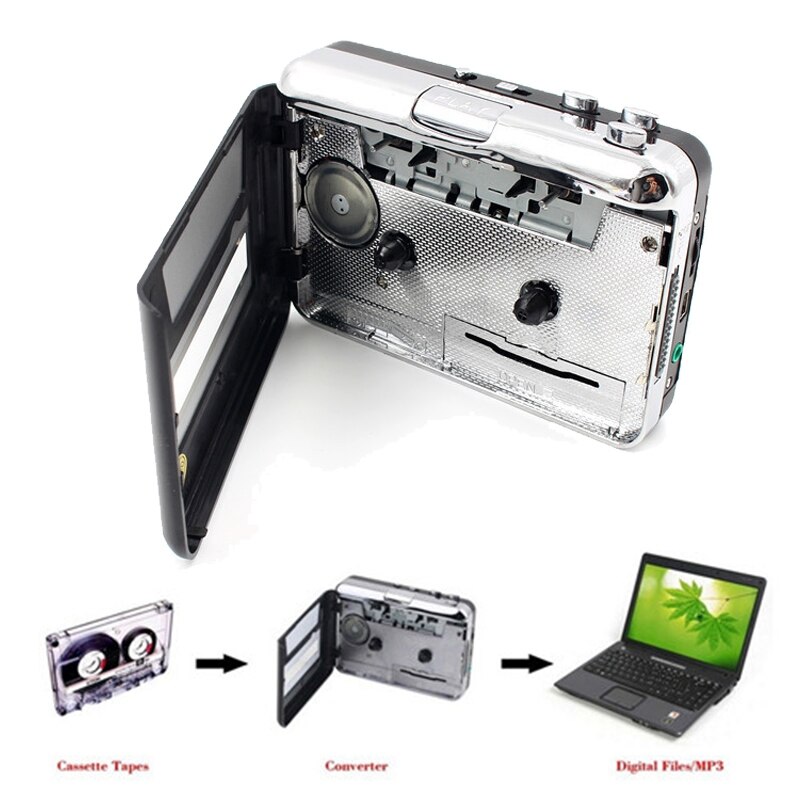 Convertidor de CD de cinta a PC super-USB captura de Cassette-to-MP3 o reproductor de música