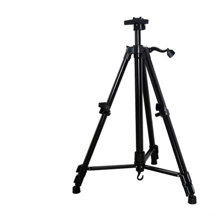 Caballete telescópico portátil para dibujo, Caballete De boceto, multifunción, manivela De aluminio, para Pintura al óleo, tablero 4K: blue