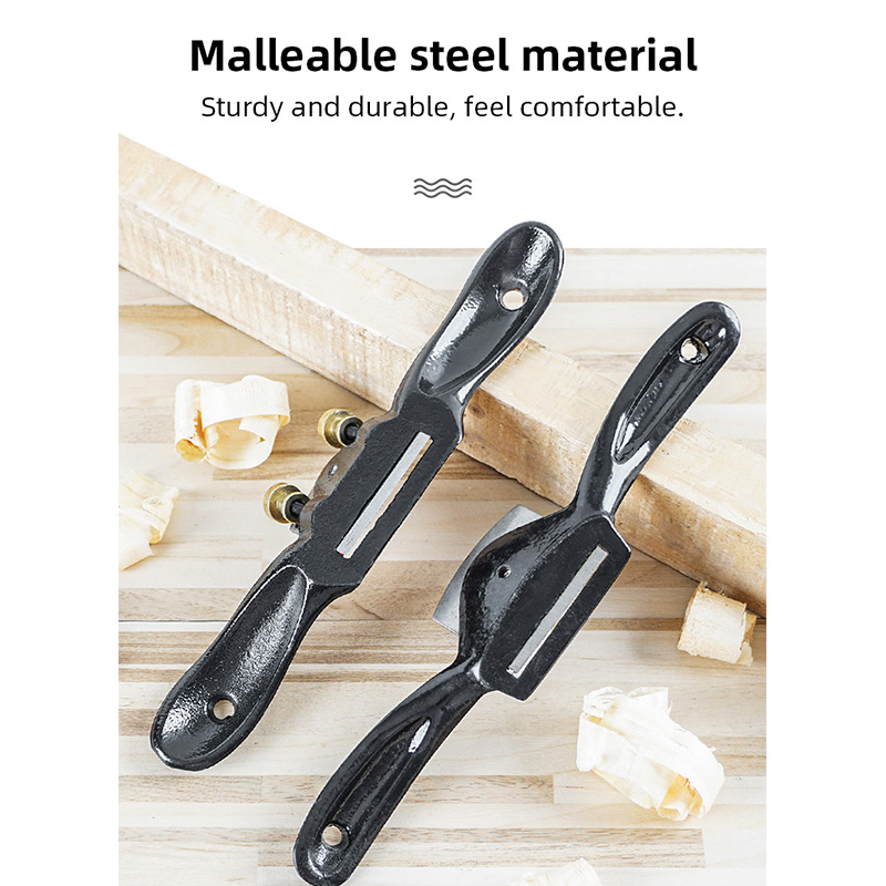 Cepillo de mano para carpintería, herramientas de recorte de borde de corte de madera con hoja cepilladora de repuesto para carpintero, avión, Spokeshave, 250mm