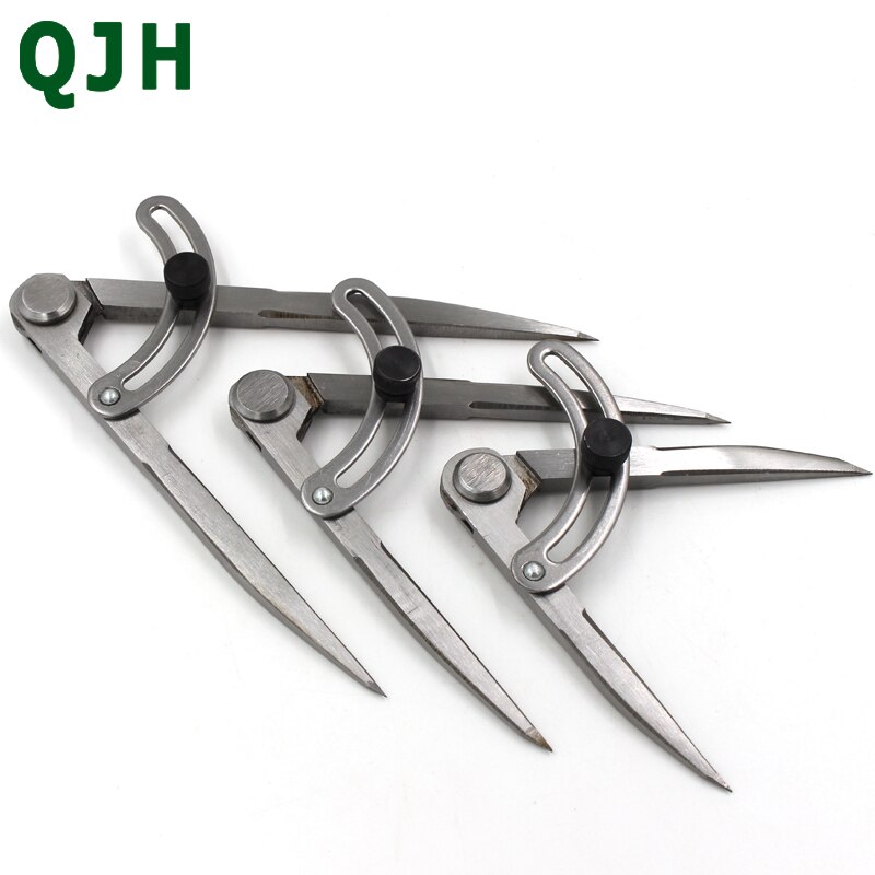 1PC Durable Adjustable Scriber Divider Wheel Compass Leather Stitch Hole Distance Measure Leather Divider Tool