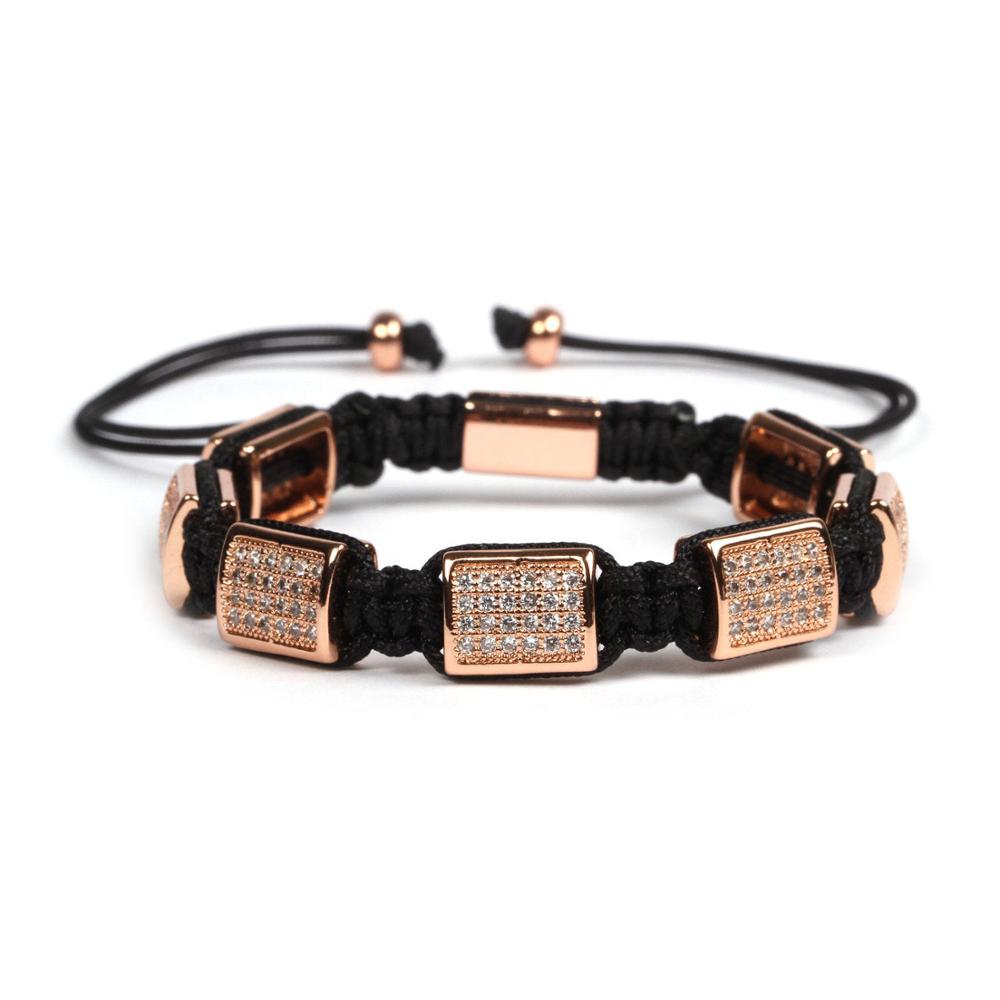 Bransoletka uroki Bransoletki dla par dla mężczyzn Kobiety Pulseira Masculina Pulseira Feminina bileklik: W kolorze różowego złota