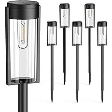 Gloeilampen op zonne-energie Pathway Lights Waterdichte tuinloopbrug Yard Achtertuin Gazon Landschapsverlichting: orange