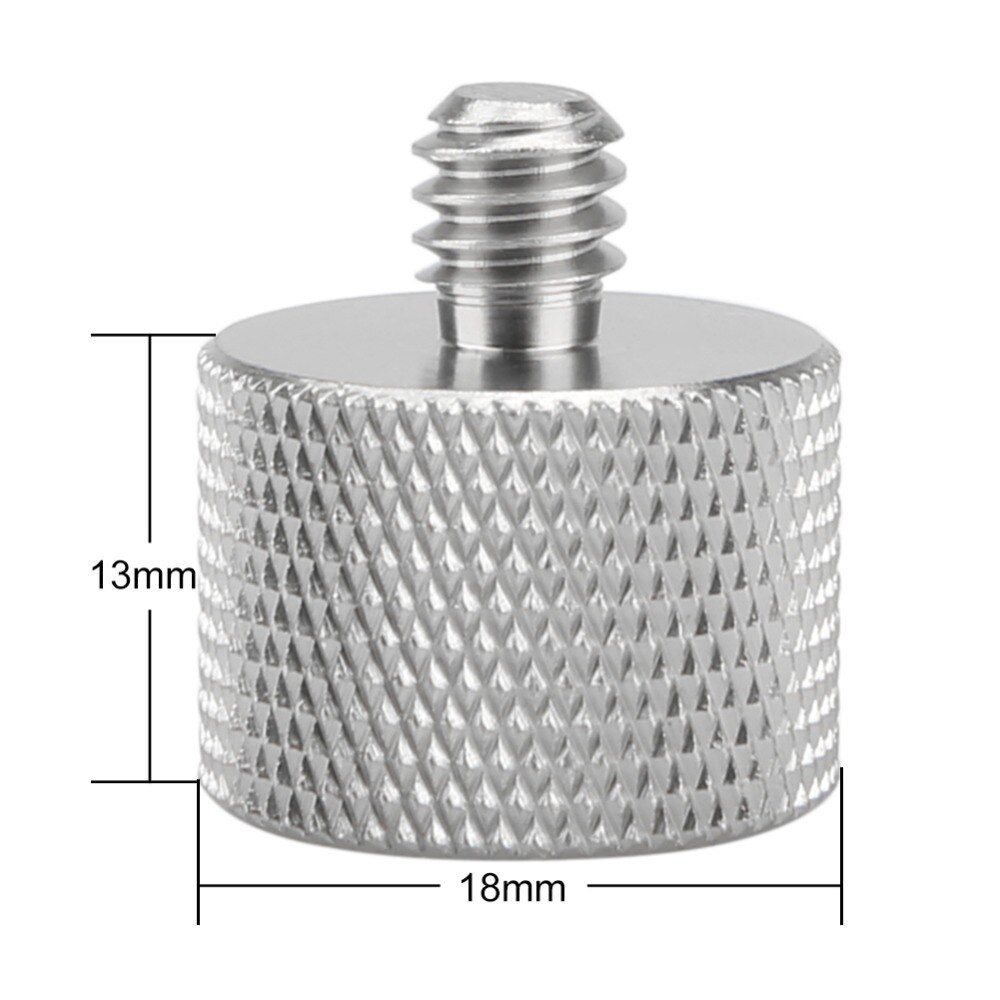 NICEYRIG Mikrofon Schraube 1/4 zoll Anlage Mic Schraube 1/4 "5/8" Empfänger 5/8 Kamera Anlage 1/4 Zubehör für DSLR zelle (2 teile/paket)