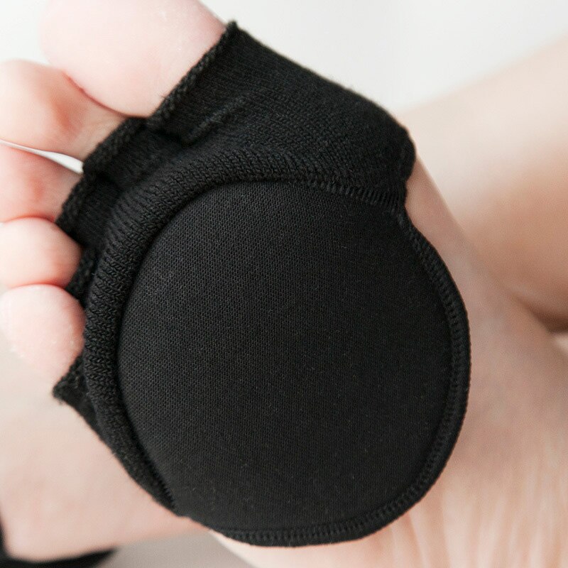 Women Thin Bamboo Fiber Footpad Non-slip Half Foot Toe Sleeves Invisible Socks Pad