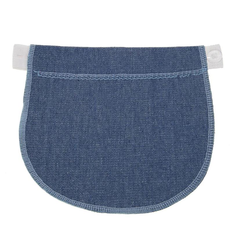 1 stk barsel graviditet linning bælte justerbar klud elastisk talje extender bukser til dropshipper brugt kunst håndværk syning: Dyb blå