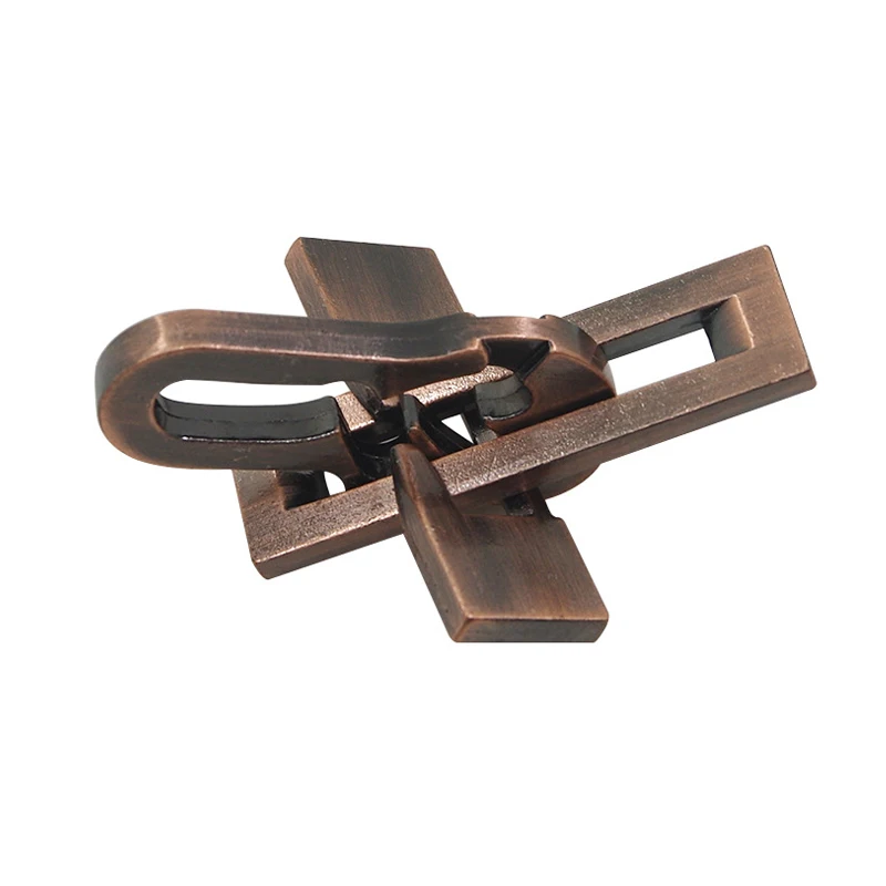 Alloy Metal 3D Adult Intelligence Lockpicking Toys Labyrinth Lockpicking Toys Puzzle Solving Toys: Orange