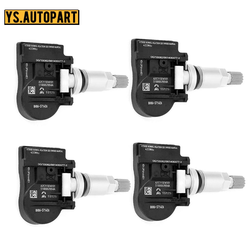 Tire Pressure Monitoring System 433MHZ Fit For Mazda 2 3 5 6 CX-5 CX5 CX-6 CX6 CX-9 CX9 MX-5 Artz TPMS Sensor BHB637140A