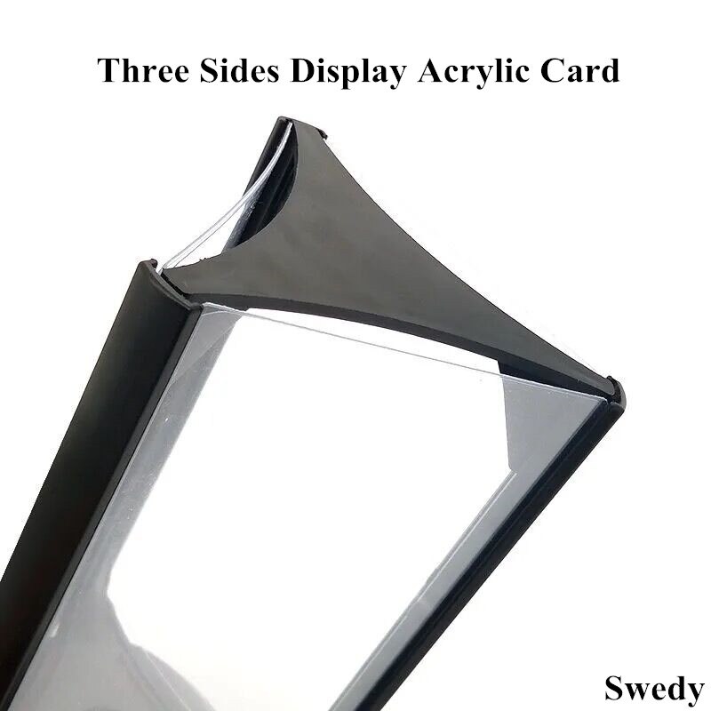 360 Degree Rotating Plastic Sign Holder Stand Tables Poster Picture Photo Display Frame Advertising Holder