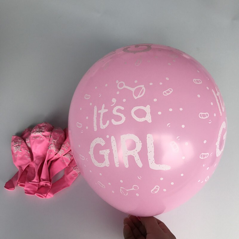 10 stuks Het Is EEN Jongen en Het EEN Meisje Baby Boy Latex Ballonnen voor Bruiloft Verjaardag Baby Shower party Decoratie Blauw Roze Kleuren